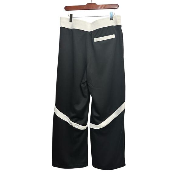 Jordan (Her)itage Women's Loose Fit Suit Pants Black Snap Detail Detail Size L - Picture 2 of 7